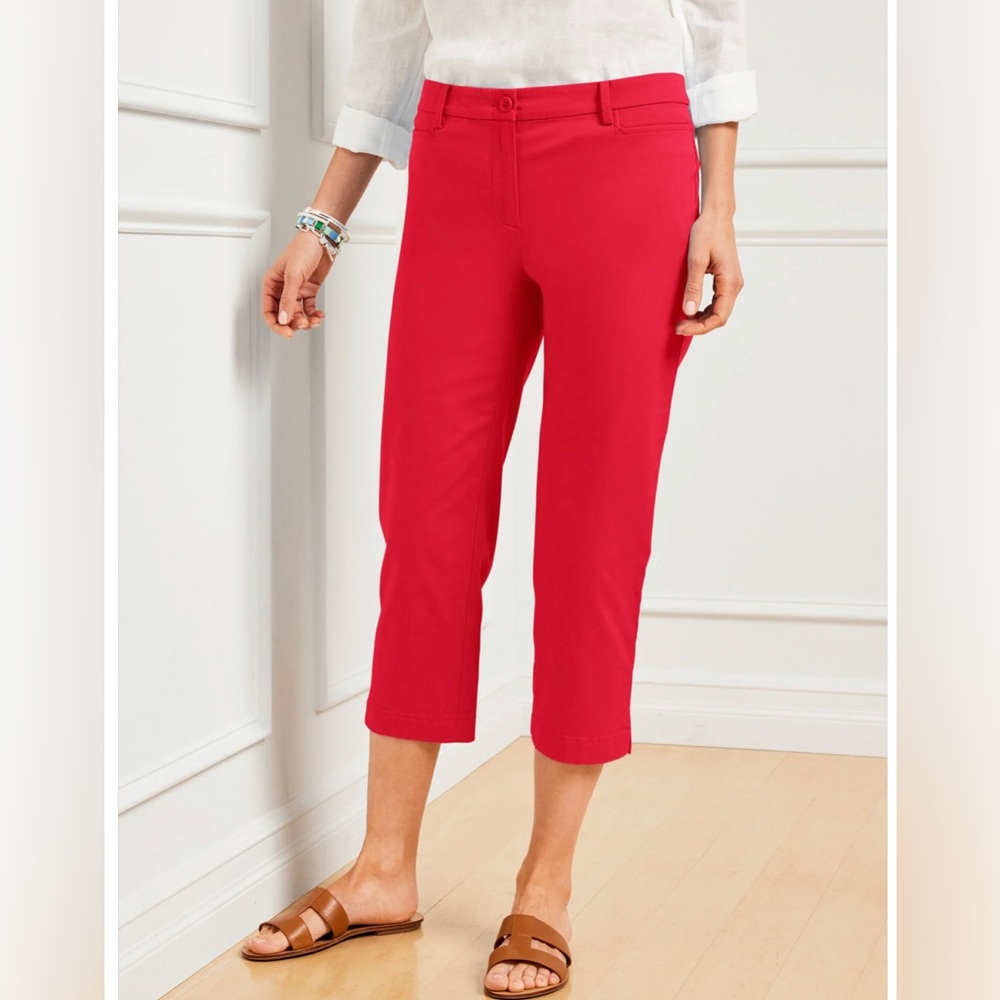 NWOT TALBOTS RED CHINO SKIMMER PANT